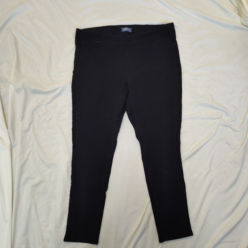 Lot of 3 Old Navy Denim Black Pants, Shorts, and Skirt Women's Size 18 - Picture 9 of 12